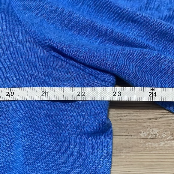 Talbots open cardigan lightweight Linen sweater Women’s XL Blue Beach Coastal - Picture 7 of 11